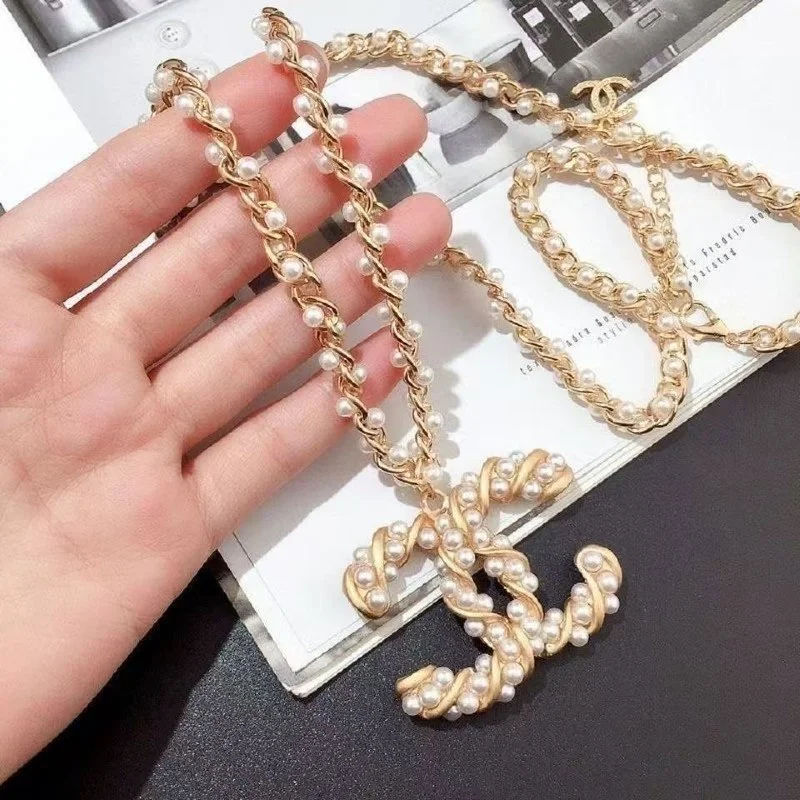 Letter-Graphic Necklace — #3277 4