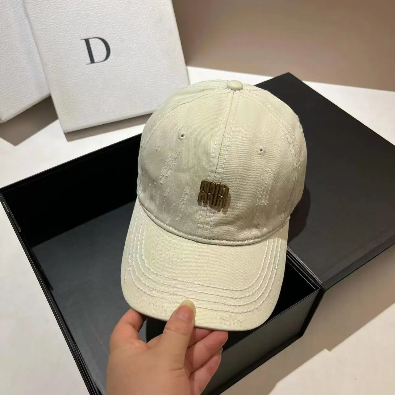 Distressed Baseball Cap — CY
