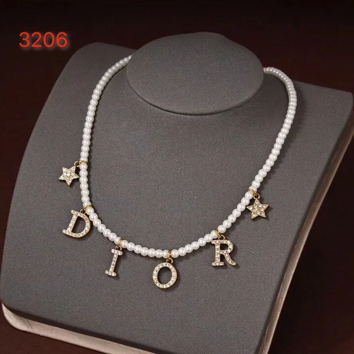 Letter-Graphic Necklace — #3559 4