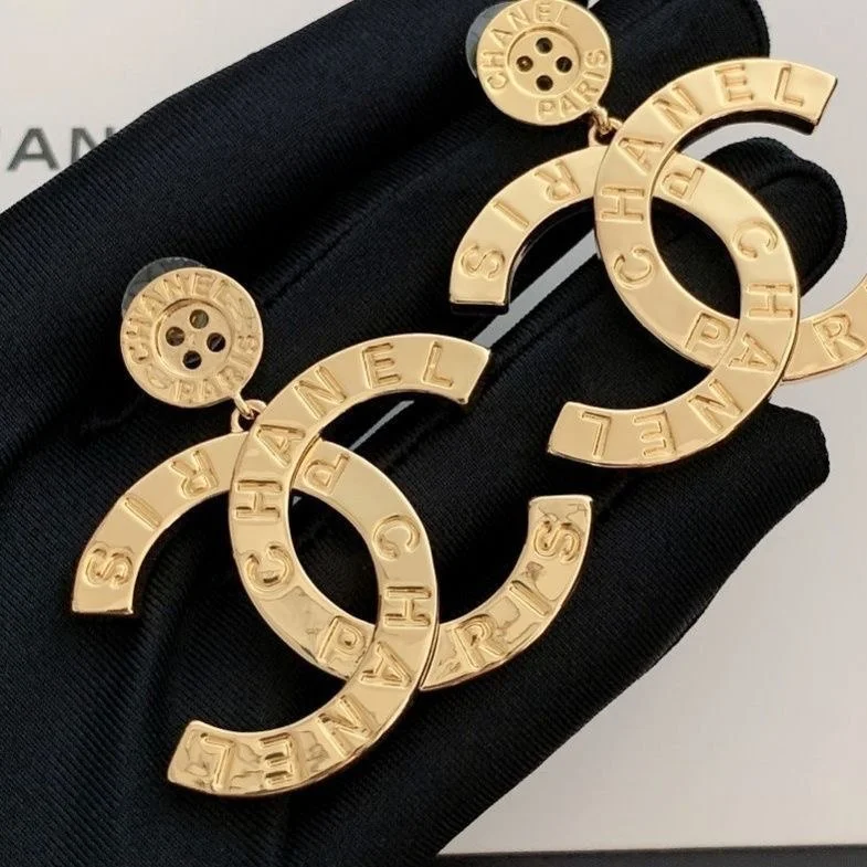 Letter-Graphic Earrings — #4034 3
