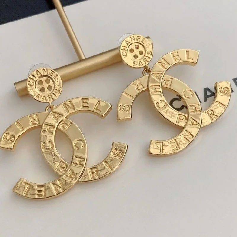 Letter-Graphic Earrings — #4034 4