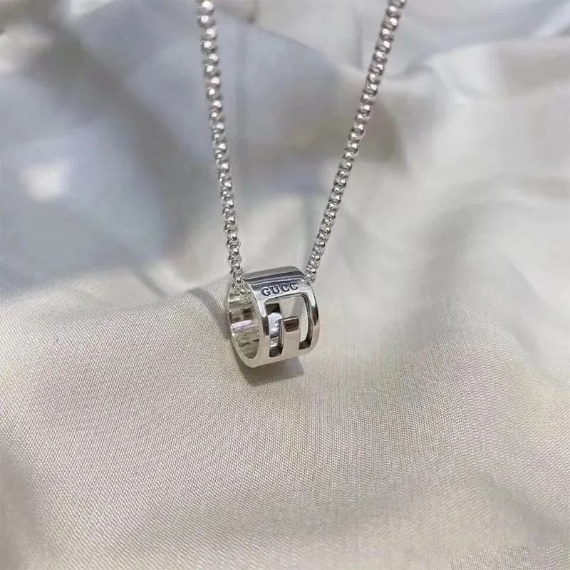 Unisex Letter-Graphic Necklace — #4044 3