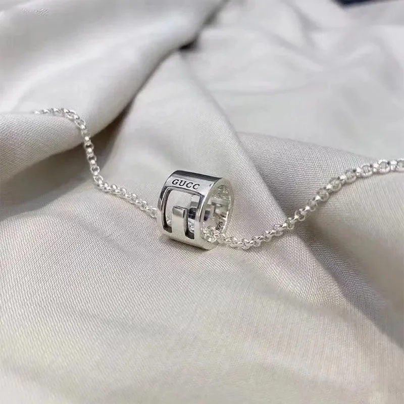 Unisex Letter-Graphic Necklace — #4044 4