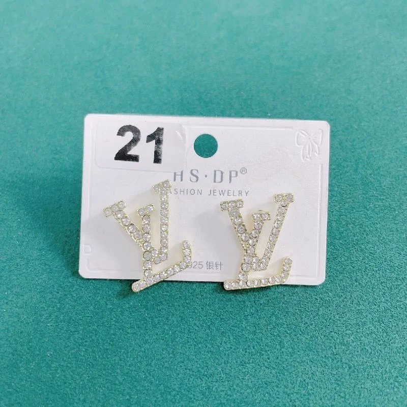 Letter-Graphic Earrings — #4266 3