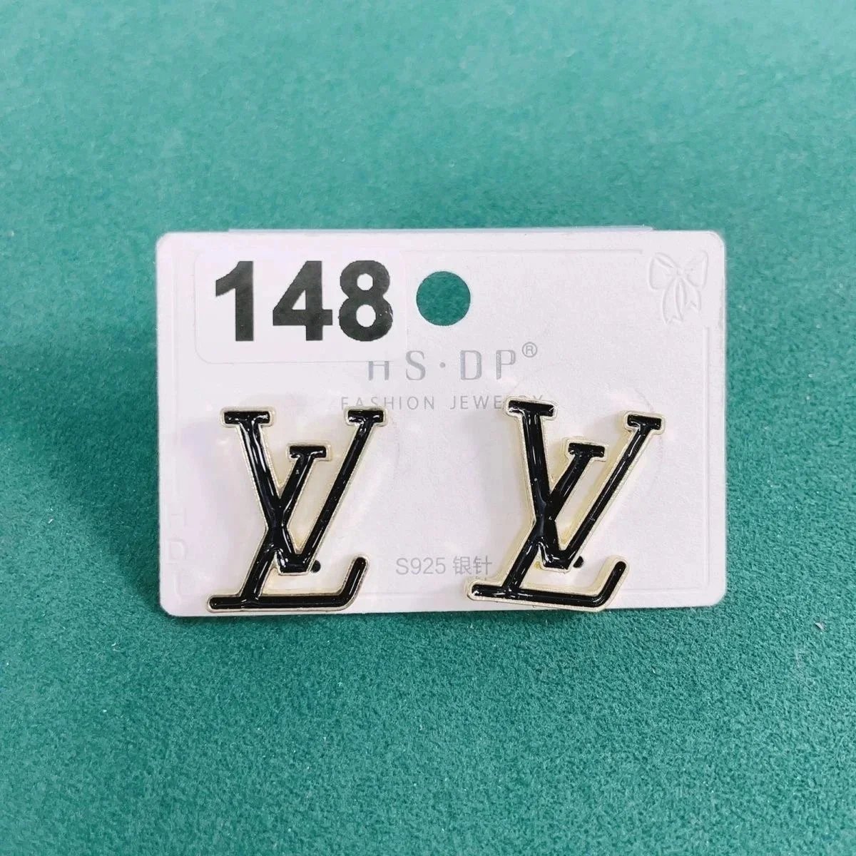 Letter-Graphic Earrings — #4266