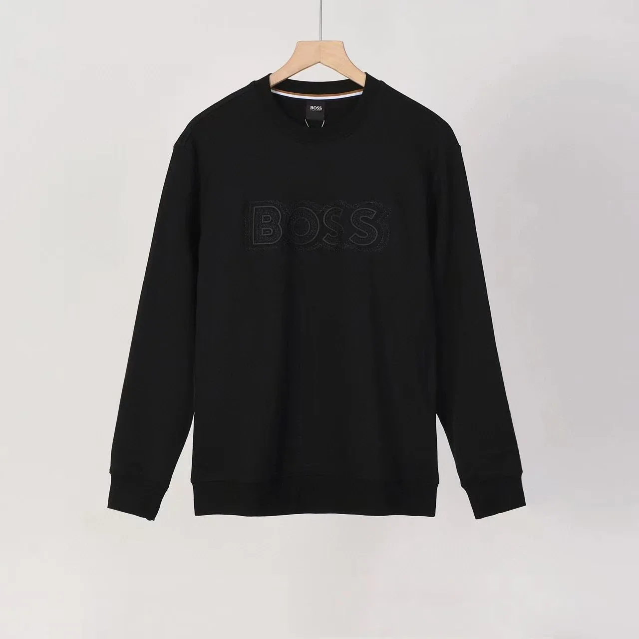 Crewneck Long-Sleeve Letter-Graphic Sweatshirt 2