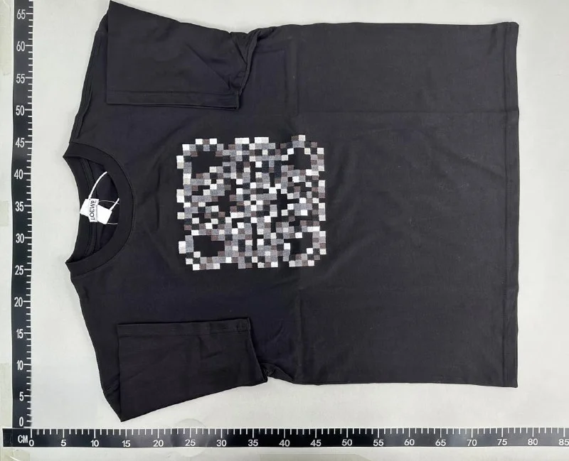Classic letter embroidery Short-Sleeve Top collection 5