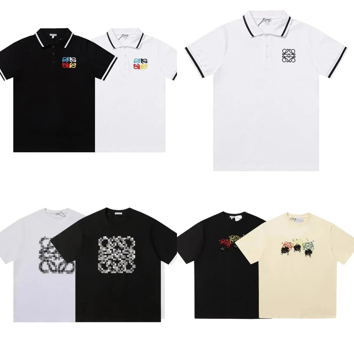 Classic letter embroidery Short-Sleeve Top collection