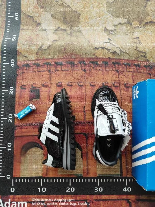 Unisex Panelled Retro Shoes — #4550 3