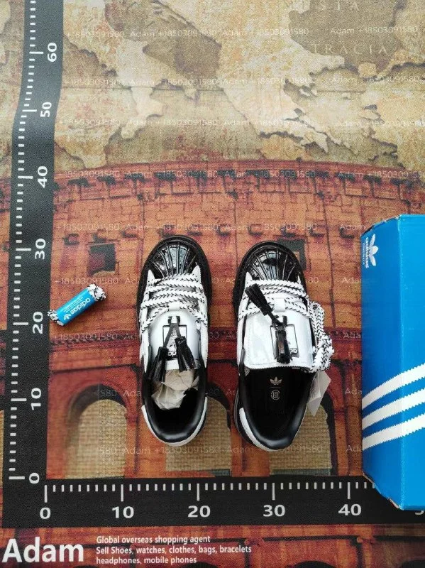Unisex Panelled Retro Shoes — #4550 5