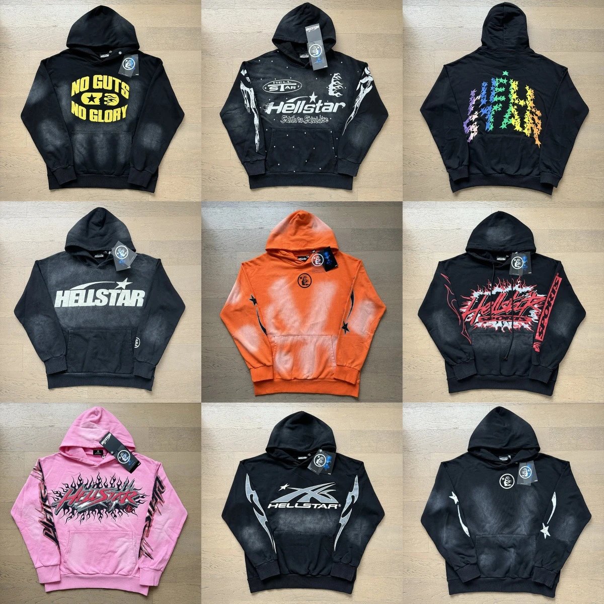 Unisex Distressed Hoodie — Hell*star