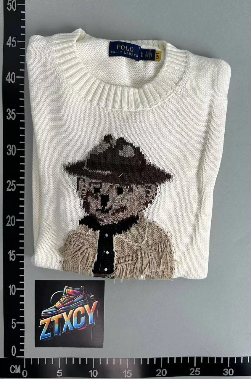 Cotton Long-Sleeve Embroidered Knitwear — CY 3