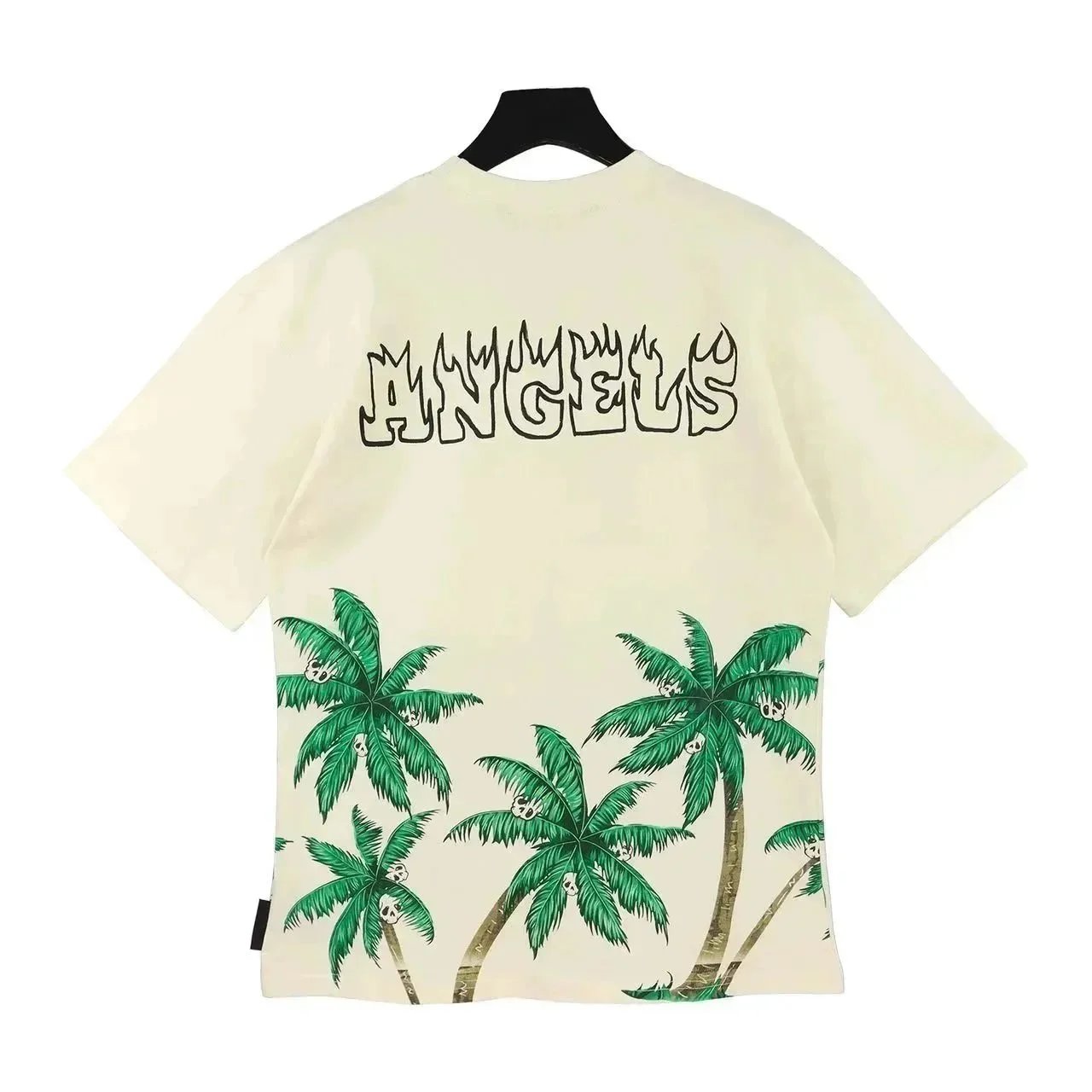 HD10 polm angel back foam letter printed round neck Short-Sleeve Top cross-border spot T-Shirt — #486
