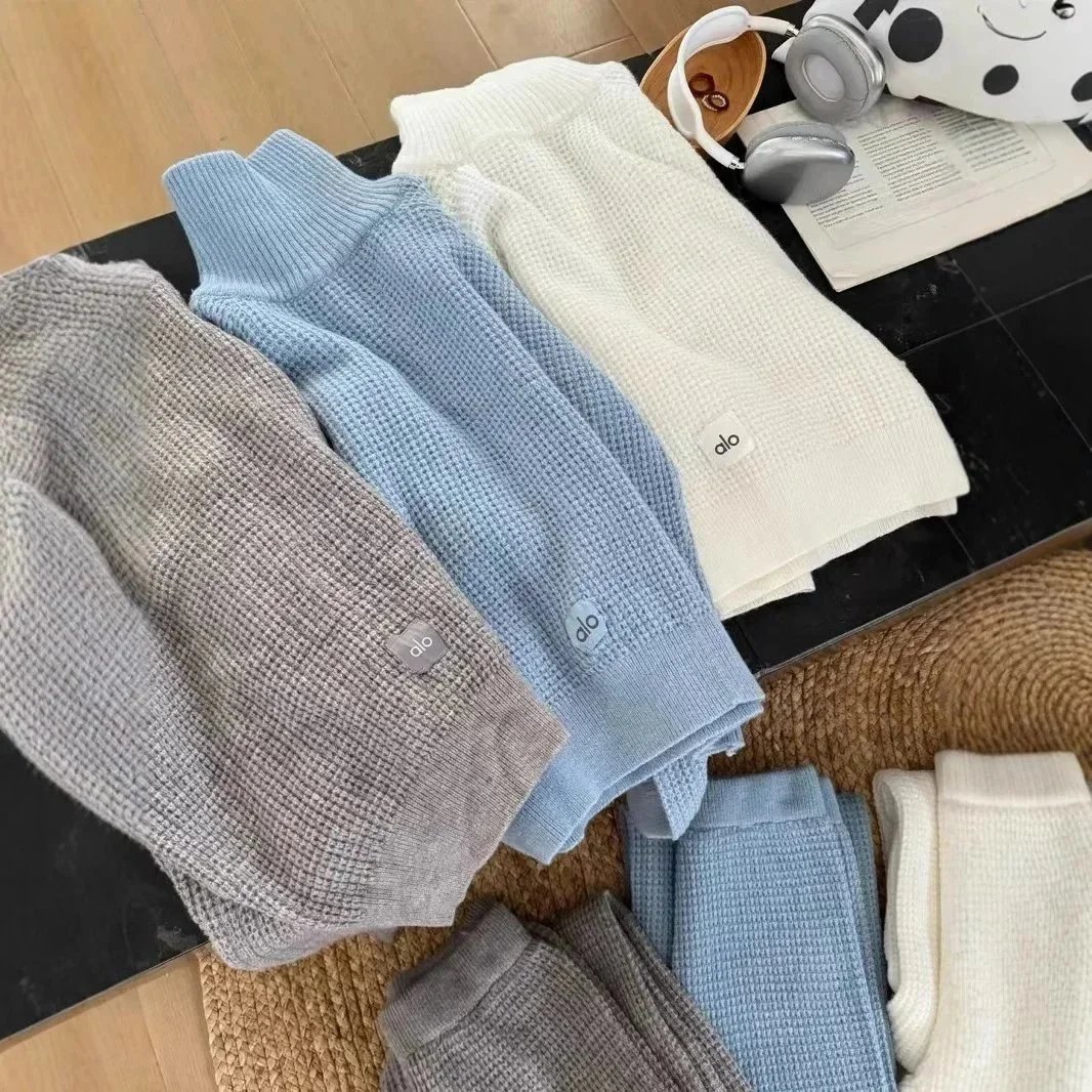 Knitted V-Neck Clothing Set