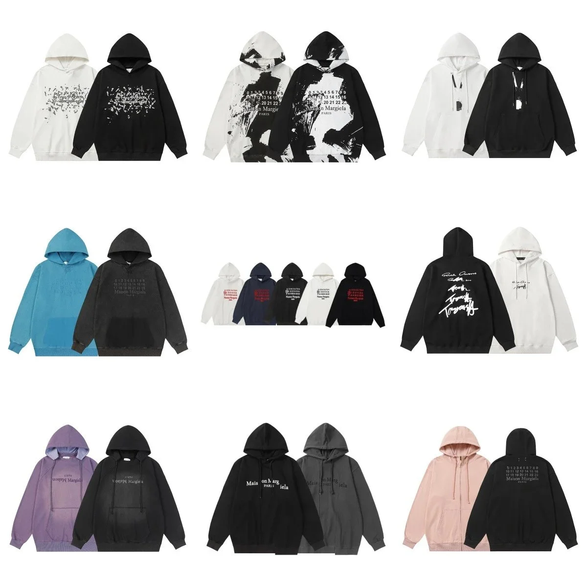 Unisex Loose-Fit Zip-Up Hoodie — #4957 2