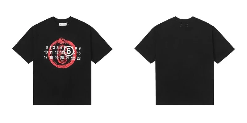 Digital garbled loose cotton T-Shirt 6