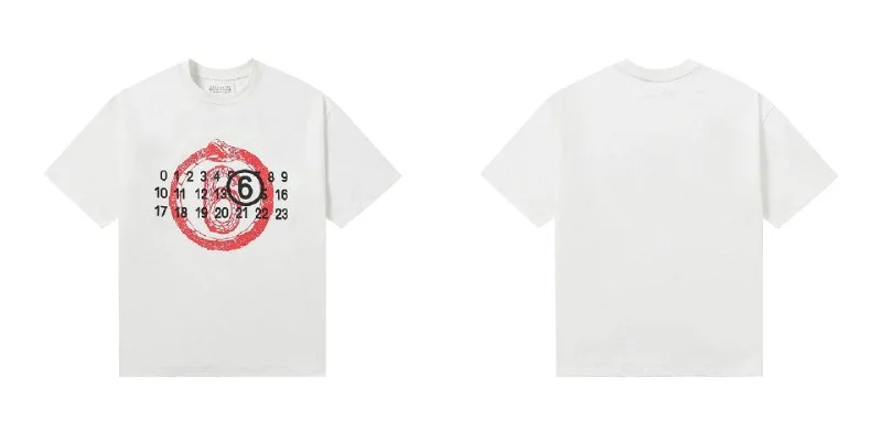 Digital garbled loose cotton T-Shirt 7
