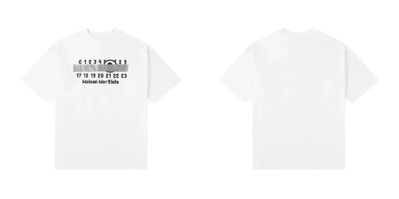 Digital garbled loose cotton T-Shirt 11