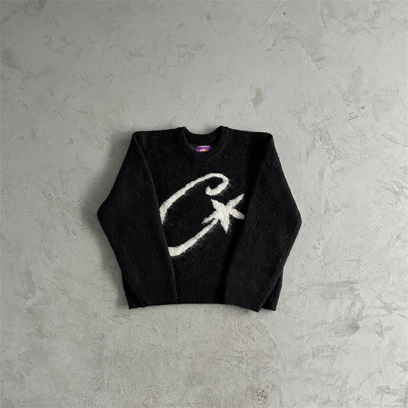 Crewneck Embroidered Camo Knitwear — Co