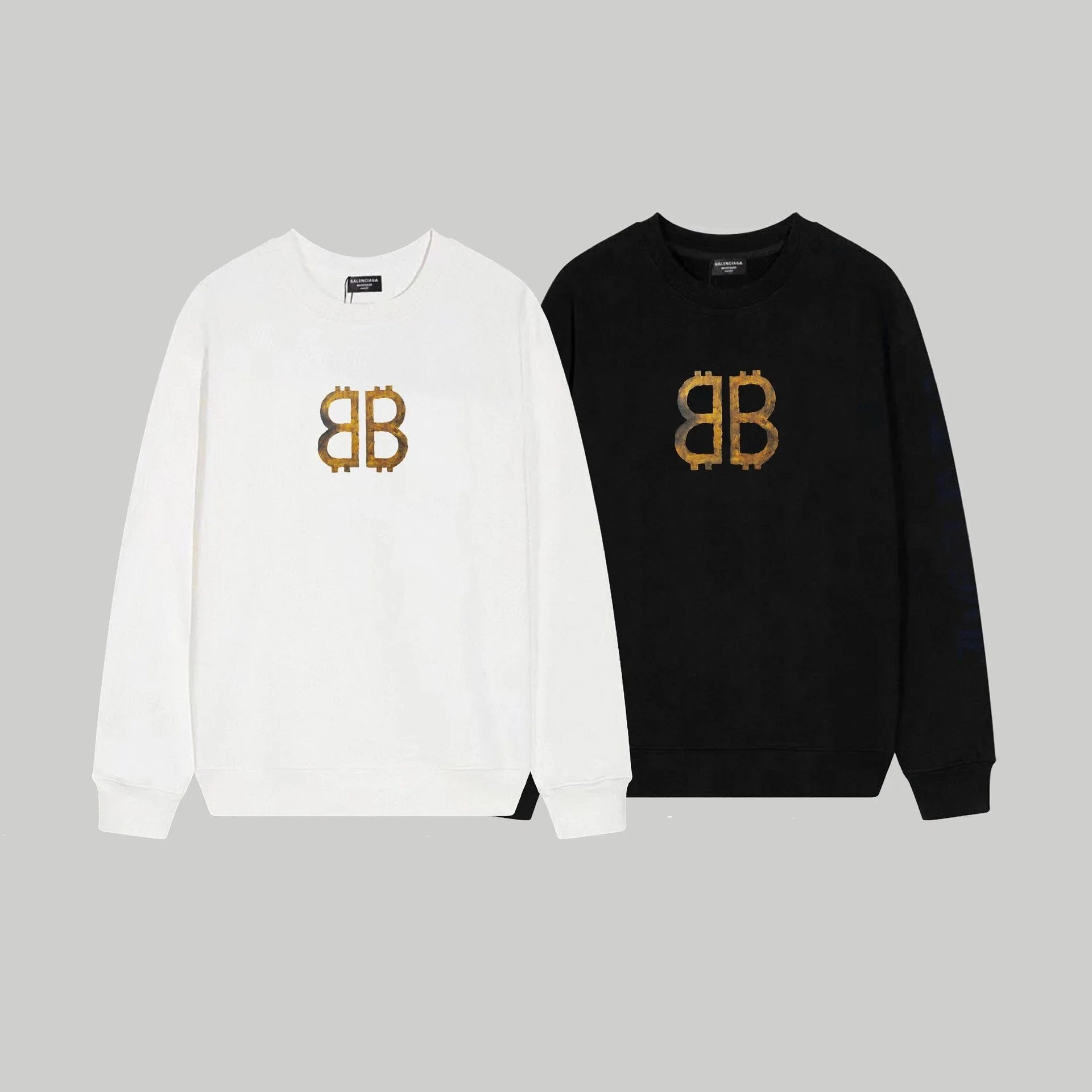 Unisex Long-Sleeve Printed Graffiti-Print Retro T-Shirt