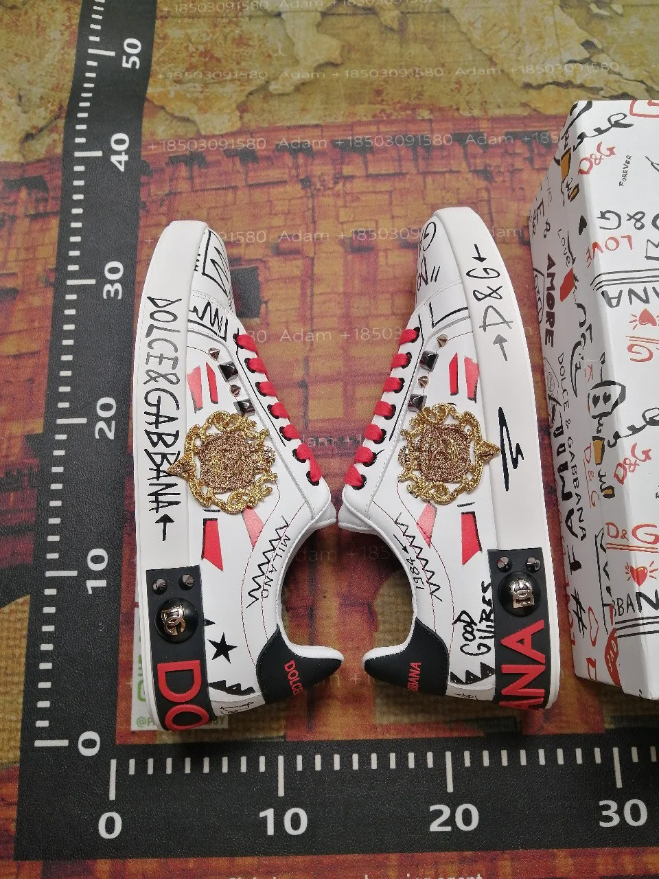 Unisex Graffiti-Print Shoes — #5159 2
