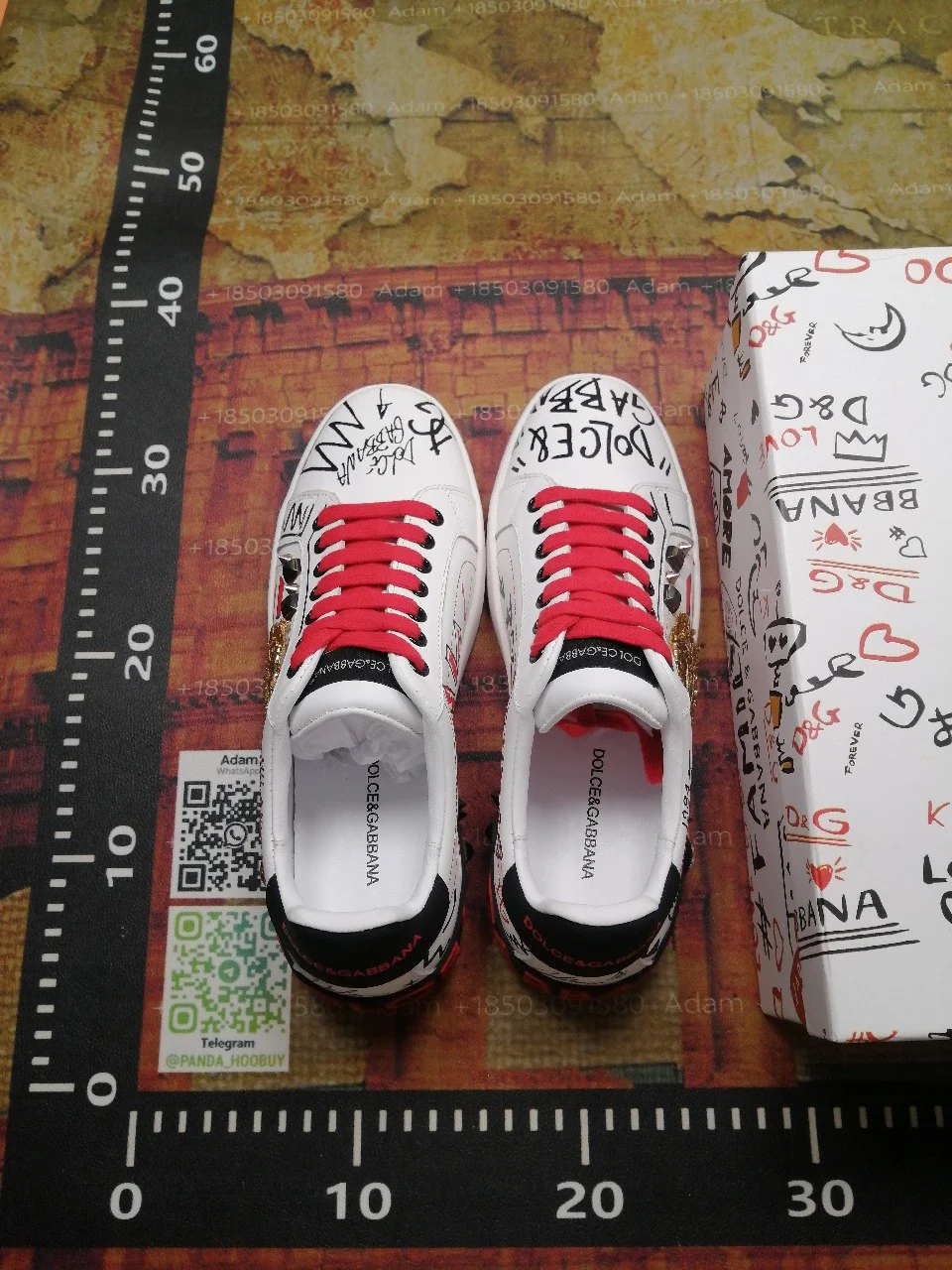 Unisex Graffiti-Print Shoes — #5159 3