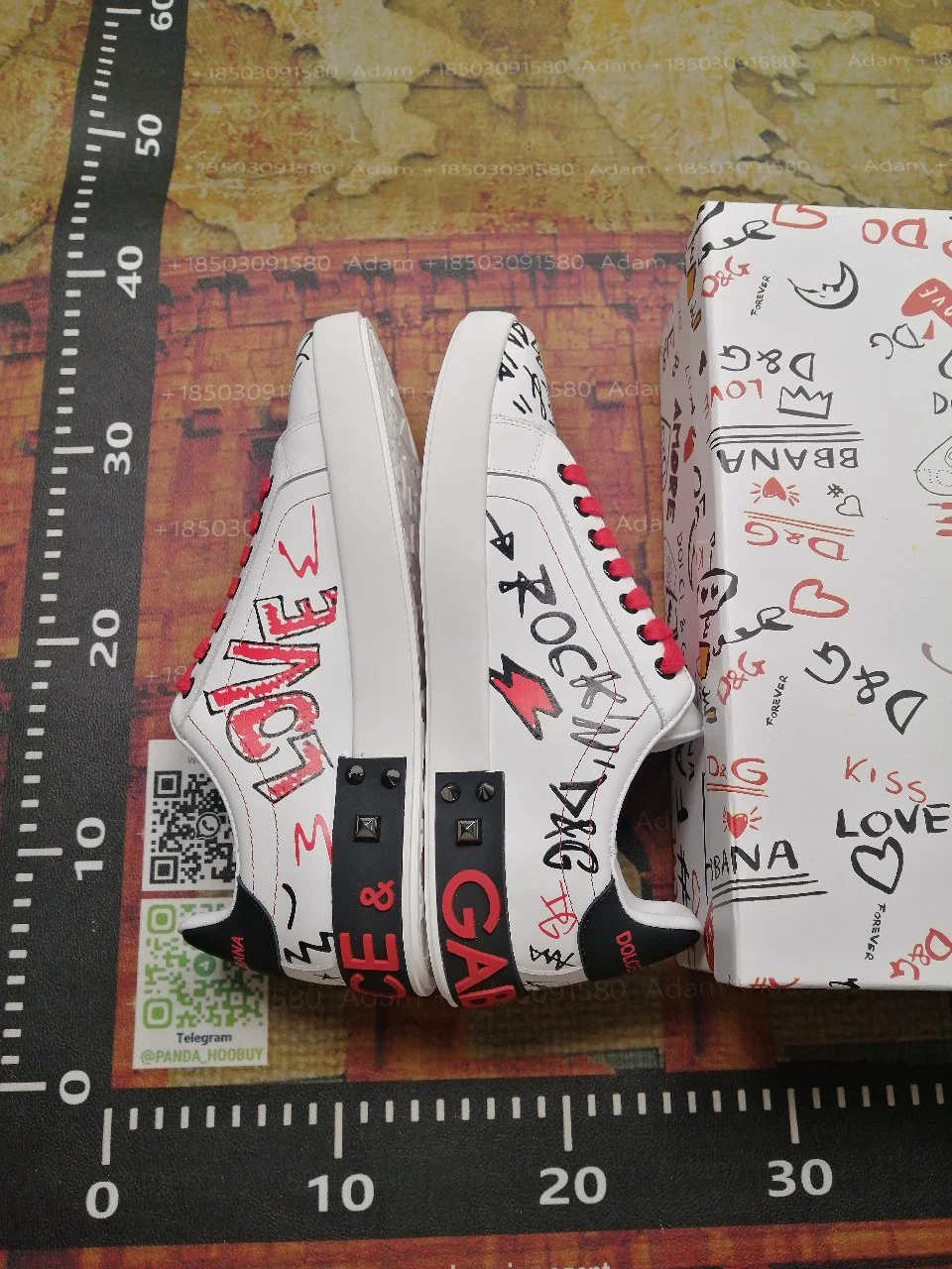 Unisex Graffiti-Print Shoes — #5159 5