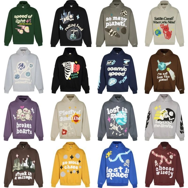 Unisex Printed Letter-Graphic Hoodie — #5162