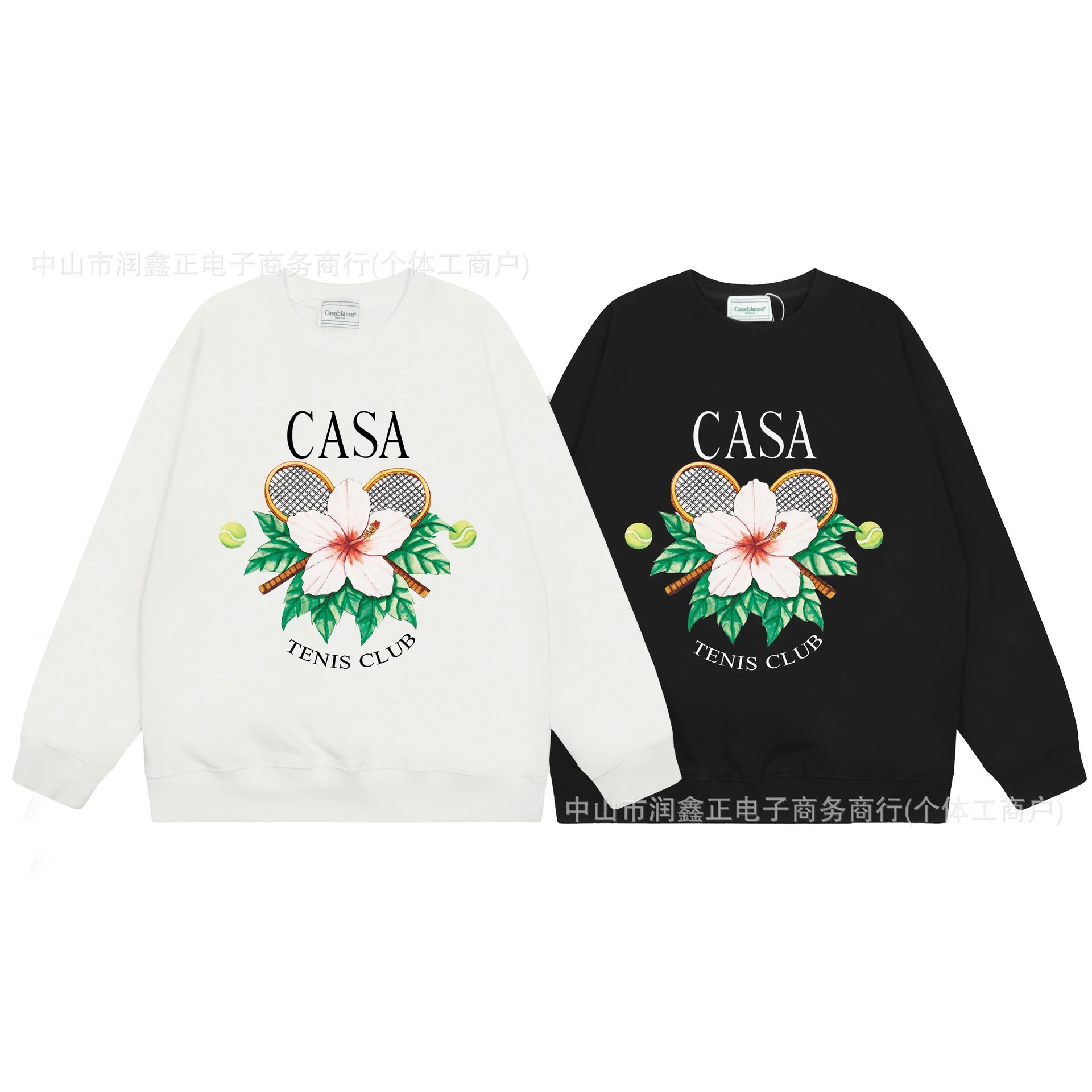Unisex Loose-Fit Cotton Printed Sweatshirt