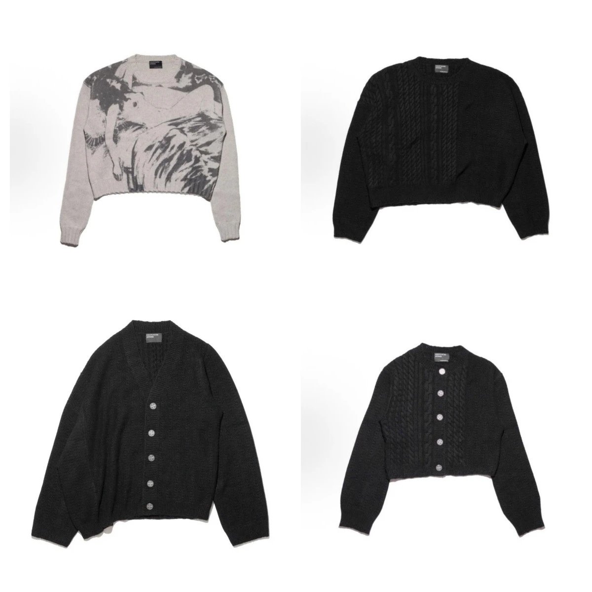 Unisex Loose-Fit Distressed Retro Knitwear — ERD