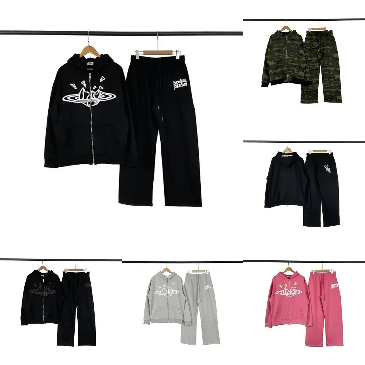 Printed Hoodie & Pants Set — #5390 2