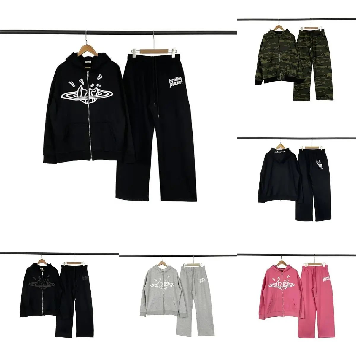 Printed Hoodie & Pants Set — #5390