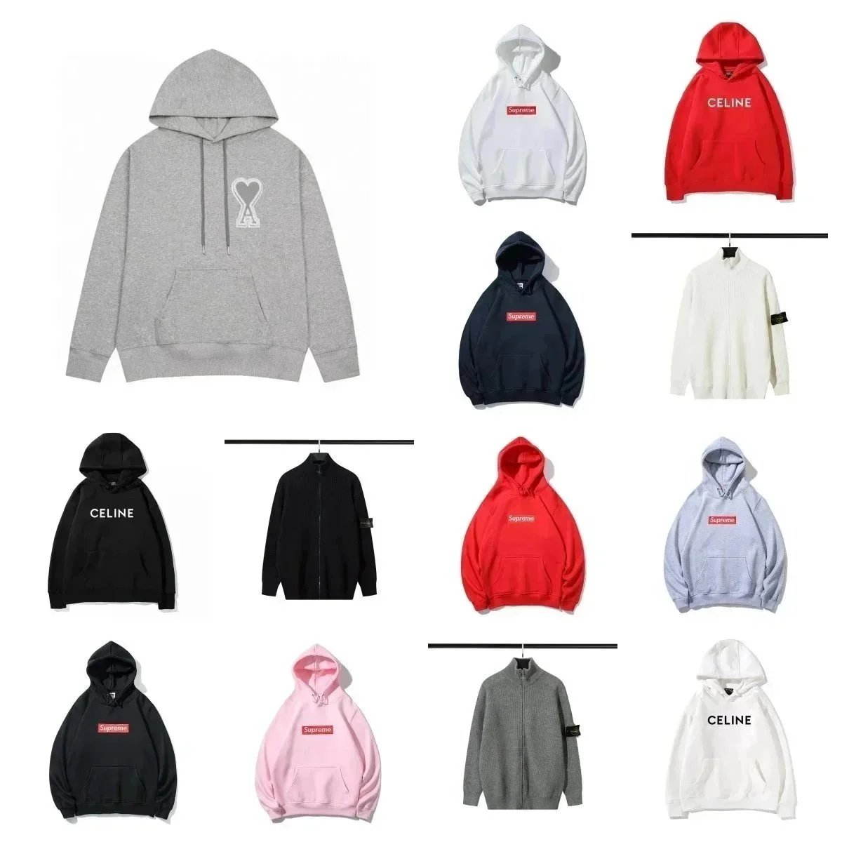 Unisex Loose-Fit Zip-Up Hooded Jacket — QMAD2024 — #5599