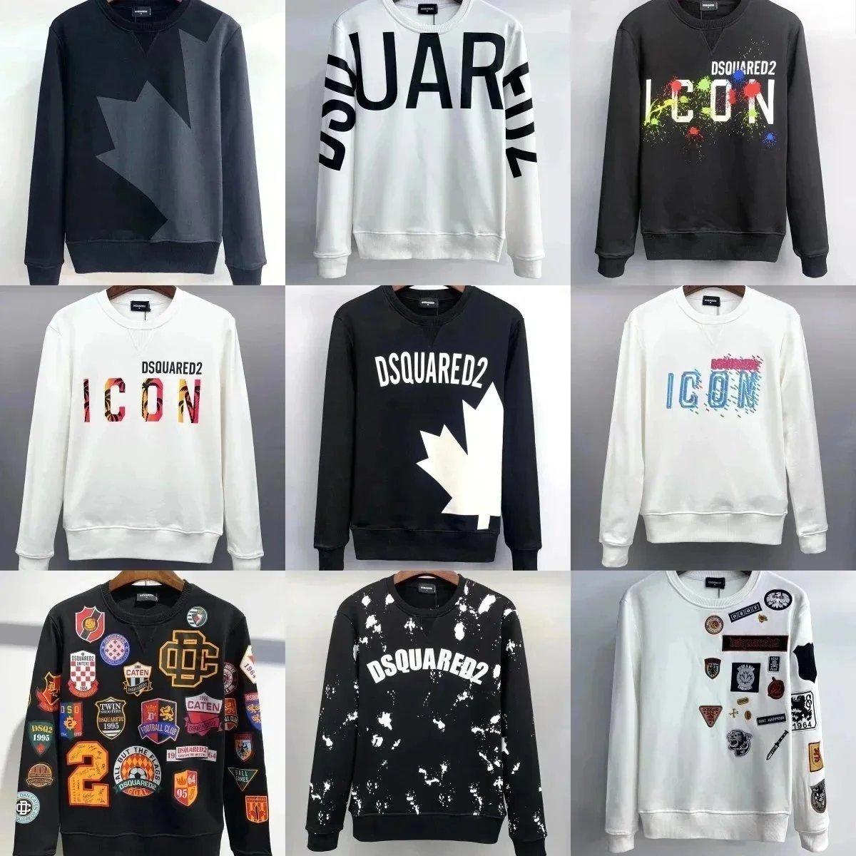 Loose-Fit Long-Sleeve Graffiti-Print Long-Sleeve Top — W07-DQ