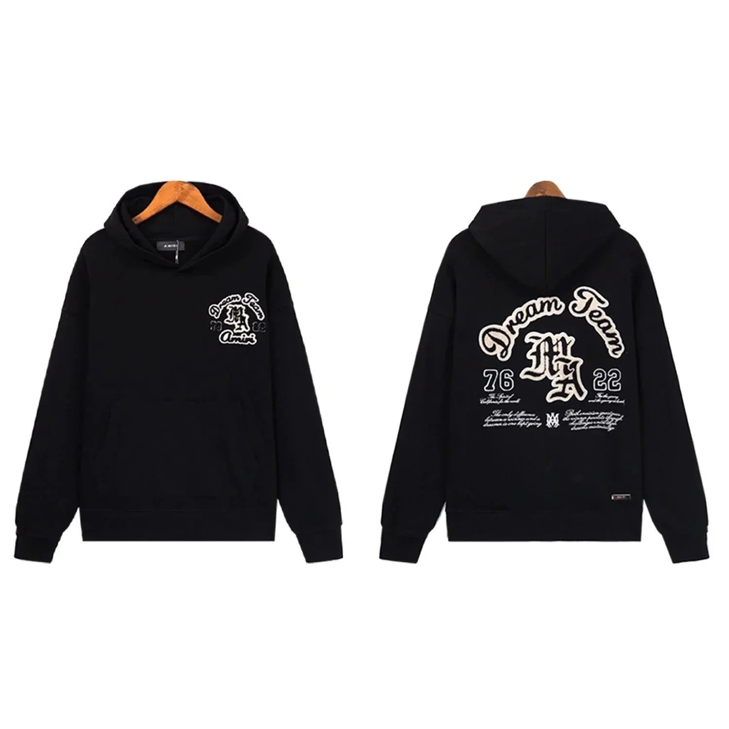 Unisex Letter-Graphic Hoodie — #6019