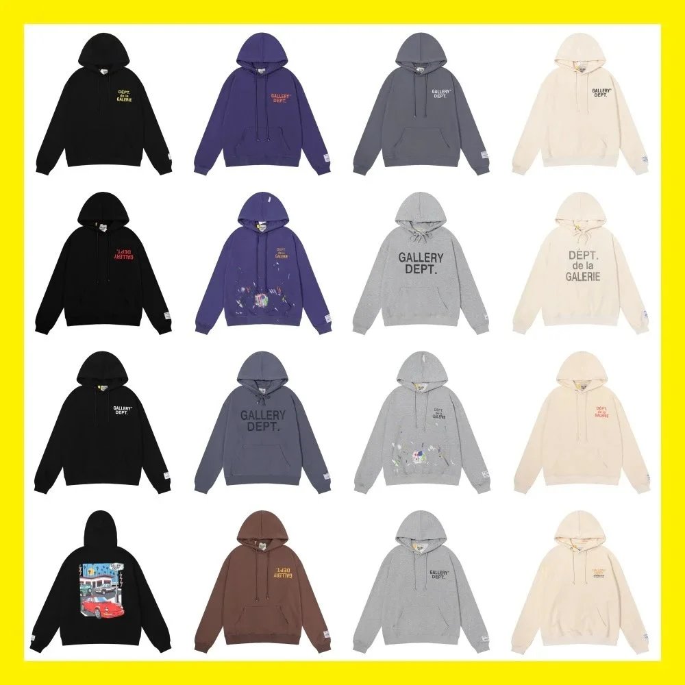 Unisex Letter-Graphic Hoodie — GALLERY / DEPT