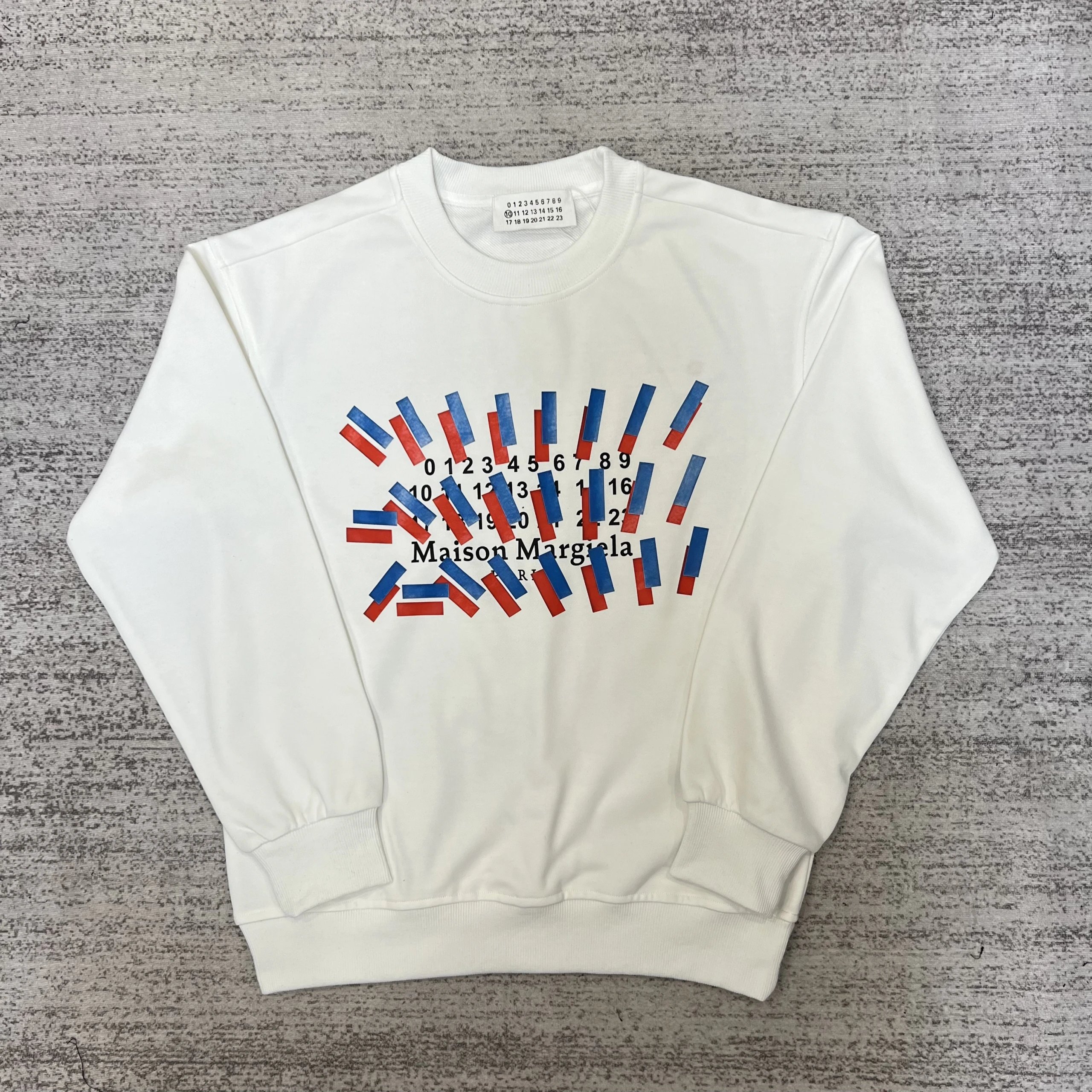 Unisex Crewneck Printed Number-Graphic Sweatshirt