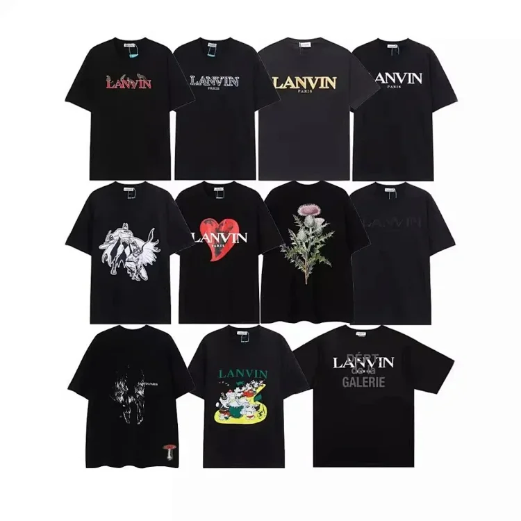 Unisex Short-Sleeve Embroidered Printed T-Shirt 2