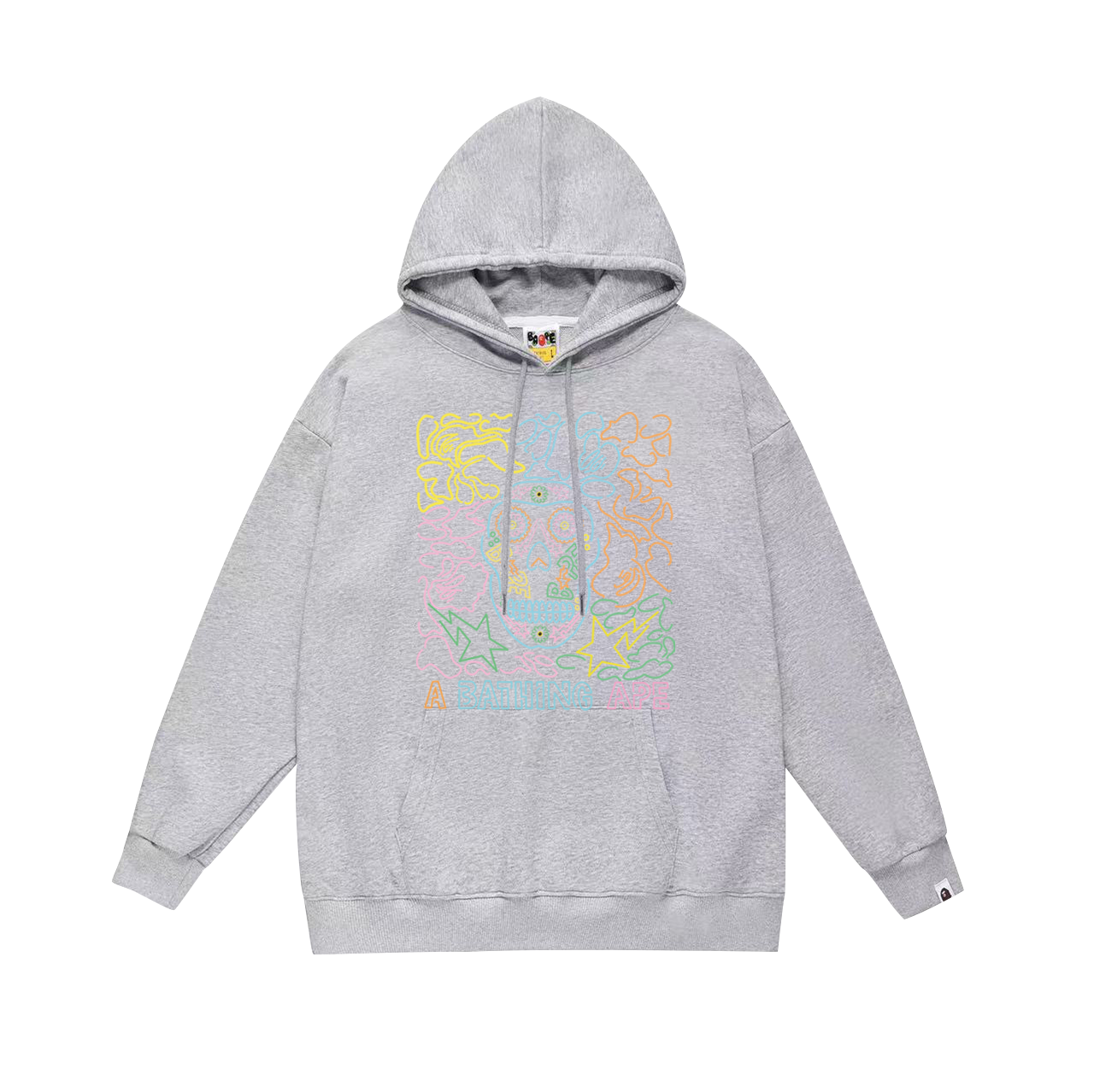 Loose-Fit Printed Hoodie