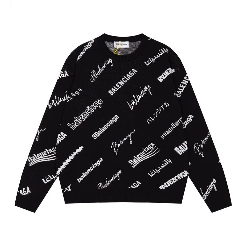 Long-Sleeve Letter-Graphic Knitwear 5