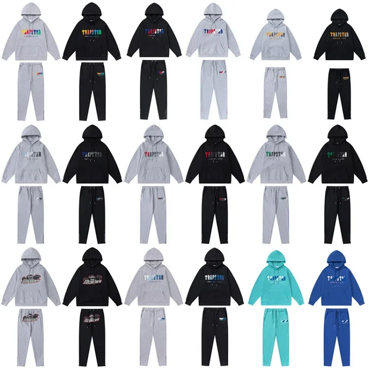 Loose-Fit Letter-Graphic Hoodie & Pants Set — MC / Trapstar 2