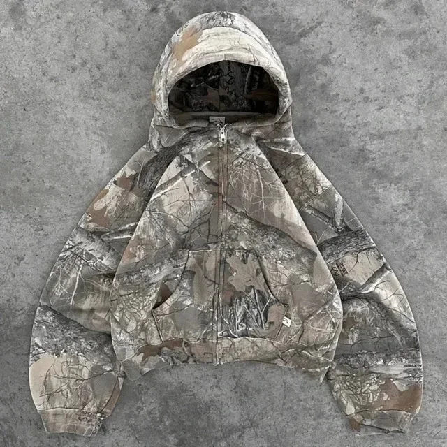 Unisex Loose-Fit Camo Retro Hoodie — Y2K / t2 2