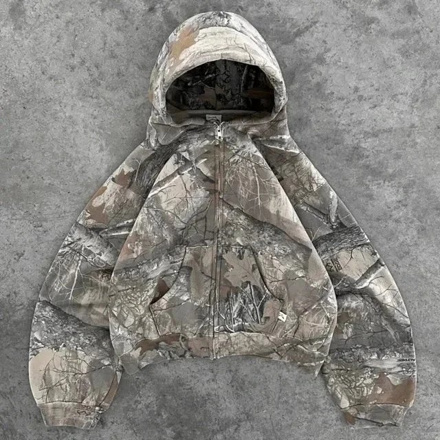 Unisex Loose-Fit Camo Retro Hoodie — Y2K / t2