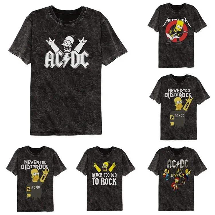 Short-Sleeve Washed T-Shirt — #646 2