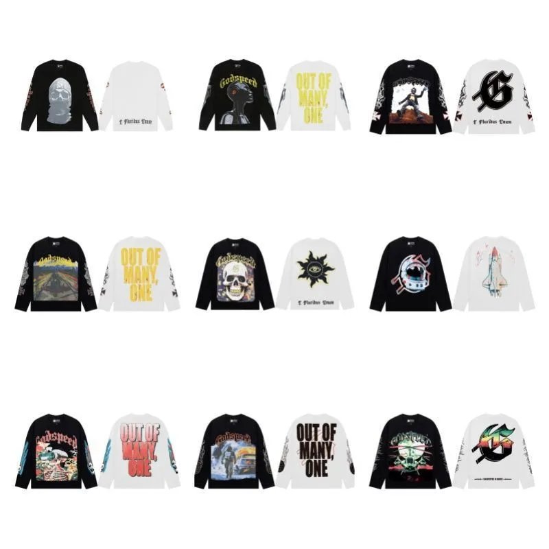 Cotton Long-Sleeve Printed T-Shirt — Godspeed