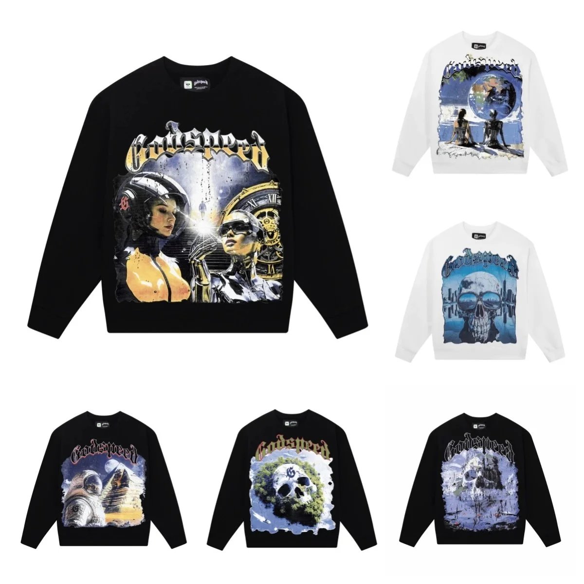 New fashion trend round neck sweatshirt — #6554