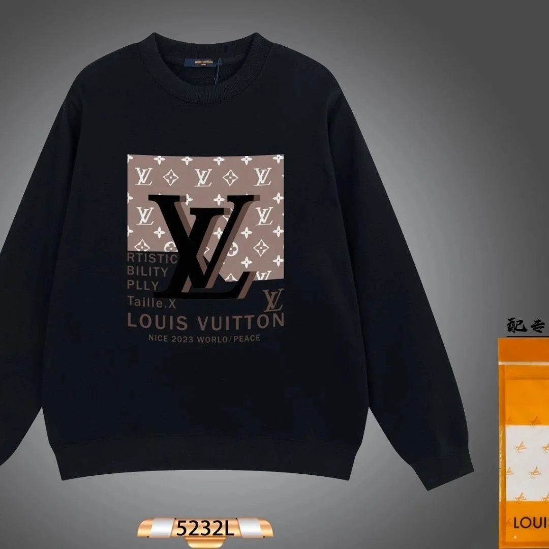 Loose-Fit Crewneck Long-Sleeve Printed Sweatshirt — #6607