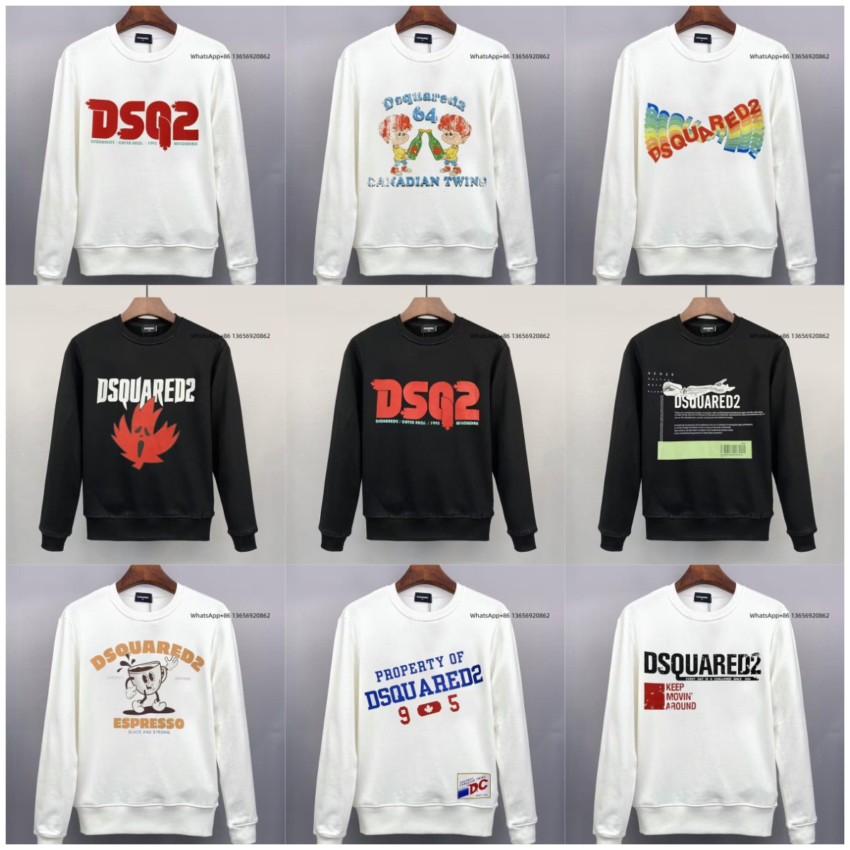 Unisex Cotton Crewneck Long-Sleeve Sweatshirt — Links