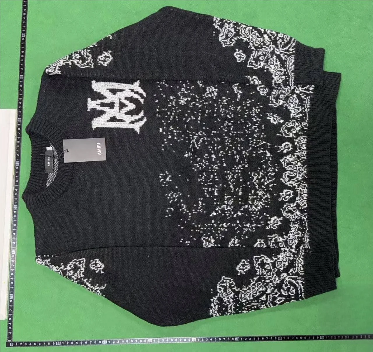 Loose-Fit Hooded Crewneck Letter-Graphic Distressed Knitwear 5