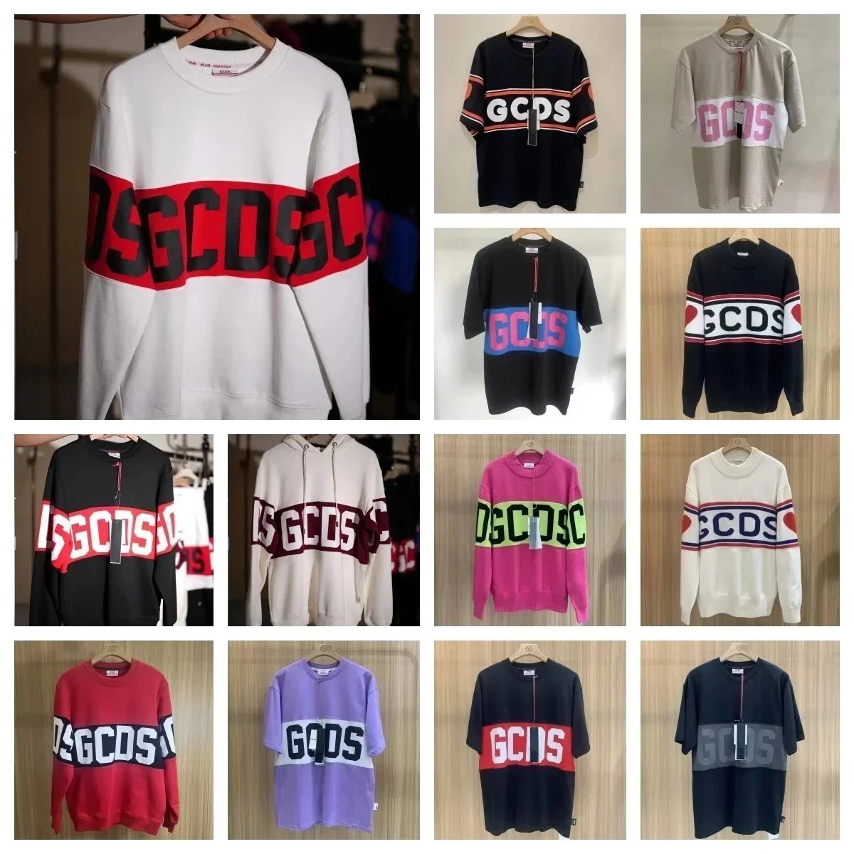 Unisex Knitted Crewneck Panelled Sweatshirt
